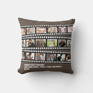 Photo Collage Film Strip Personalised DIY Custom Cushion