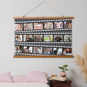 Photo Collage Film Strip Personalised DIY Custom Hanging Tapestry