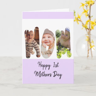 Photo collage-FIRST Mother's Day  Card