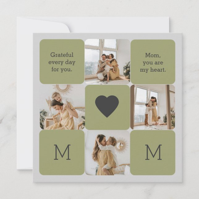 Photo Collage for Mum - Greeting Card (Front)