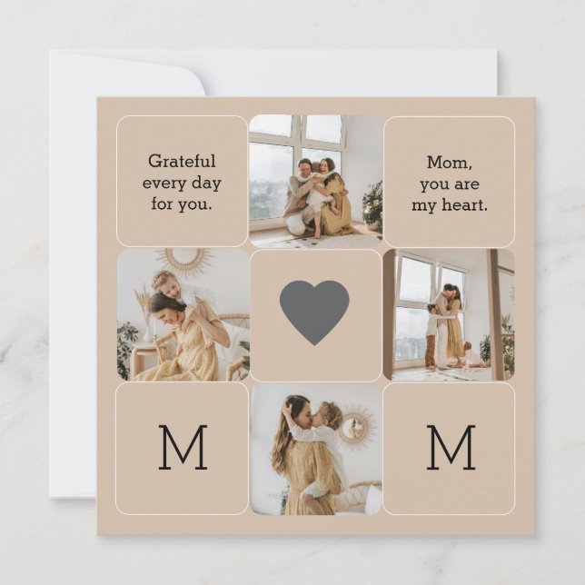 Photo Collage for Mum - Greeting cards (Front)