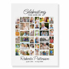 Photo Collage Funeral Celebration of Life Welcome