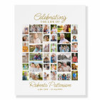 Photo Collage Funeral Celebration of Life Welcome