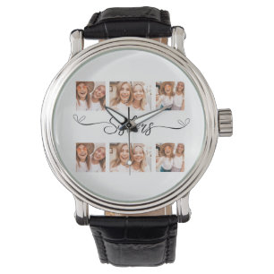 Photo Collage Gift For Sisters Watch