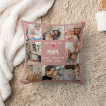 Photo Collage Gift Pillow For Mum -  Album Photo 