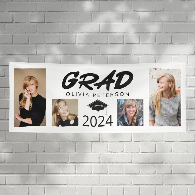 Photo Collage Graduate GRAD Class of 2024 Banner (Creator Uploaded)