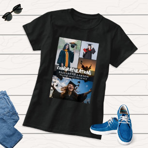 Photo Collage Graduation Party Celebrate Graduate T-Shirt