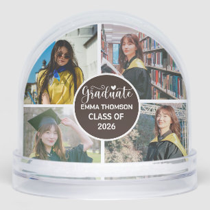 photo Collage Graduation Script Quote Graduate Snowglobe