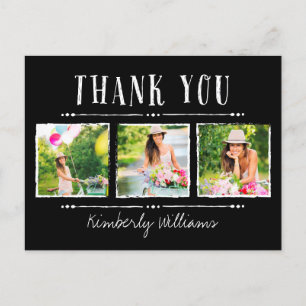 Photo Collage Graduation Thank You Postcards