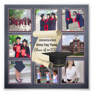 Photo Collage Graduation WALL ART - Commemorative