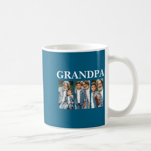 Photo Collage Grandpa D Gift  Coffee Mug (Right)