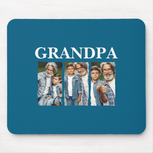 Photo Collage Grandpa D Gift  Mouse Mat (Front)
