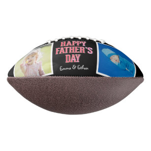 Photo Collage Happy Father's Day American Football