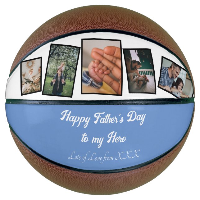 Photo Collage Happy Father's Day Basketball (Front)