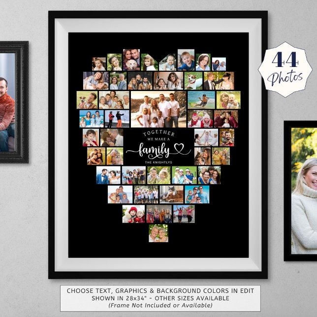 Photo Collage Heart Together We Make A Family (Creator Uploaded)