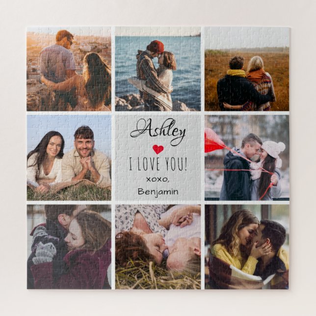 Photo Collage ''I Love You''  Jigsaw Puzzle (Vertical)