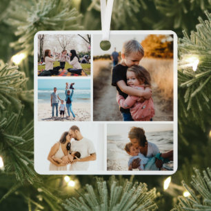 Photo Collage Ideas For Gifts Create 5 Photos Metal Tree Decoration