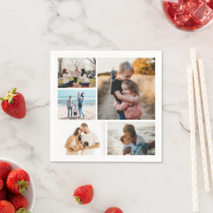 Photo Collage Ideas For Gifts Create 5 Photos Napkin