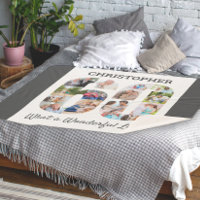 Photo Collage in Number 60 Shape for 60th Birthday