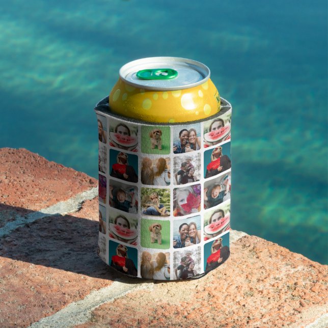 Photo Collage instagram Keepsake  Can Cooler (In Situ Pool)