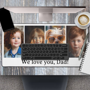 Photo Collage Just Love Desk Mat