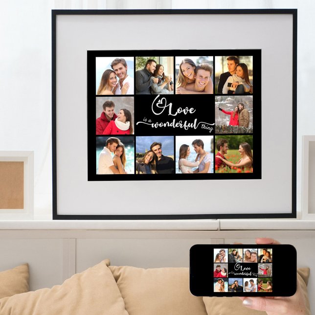 Photo Collage Love is a Wonderful Thing 10 Picture Poster (Creator Uploaded)