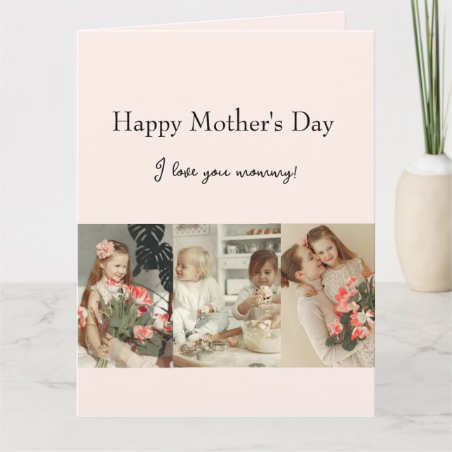 Photo Collage & Message - Personalised Gift |  Card (Front)