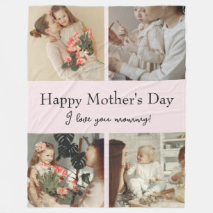 Photo Collage & Message - Personalised Gift    Fleece Blanket