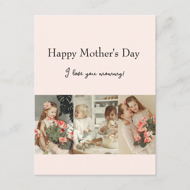 Photo Collage & Message - Personalised Gift |  Postcard (Front)