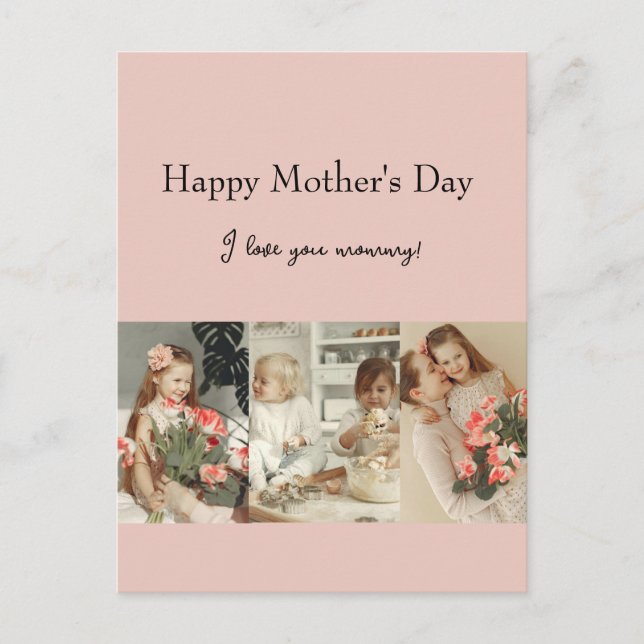 Photo Collage & Message - Personalised Gift |  Postcard (Front)