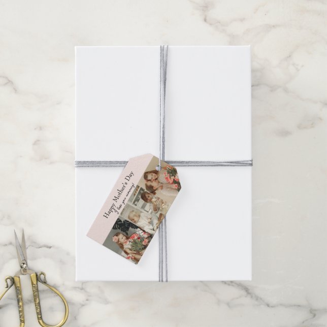 Photo Collage & Message - Personalised Gift |  Tags (With Twine)