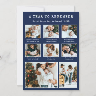 Photo Collage Modern Holiday Card