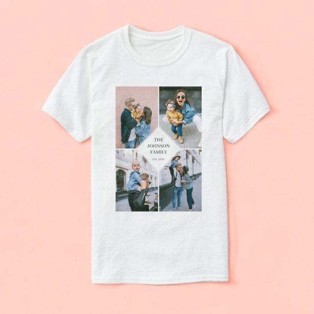 Photo Collage Modern Simple T-Shirt (Creator Uploaded)