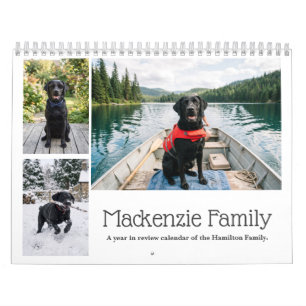 Photo Collage Month By Month Personalised Calendar