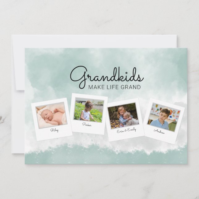 Photo Collage Mothers Day Card for Grandmother (Front)