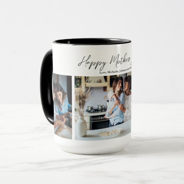 Photo Collage Mother's Day Gift Mug (Front Left)
