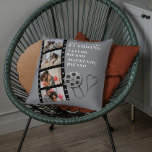 Photo Collage Movie Strip Personalised DIY Custom Cushion<br><div class="desc">Photo Collage Movie Strip Personalised DIY Custom pillow from Ricaso .. ideal for keepsake gift ideas .. add your own photos and text. Movie themed pillow starring - add the names of the leading actors.</div>