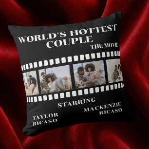Photo Collage Movie Strip Personalized DIY Custom Cushion