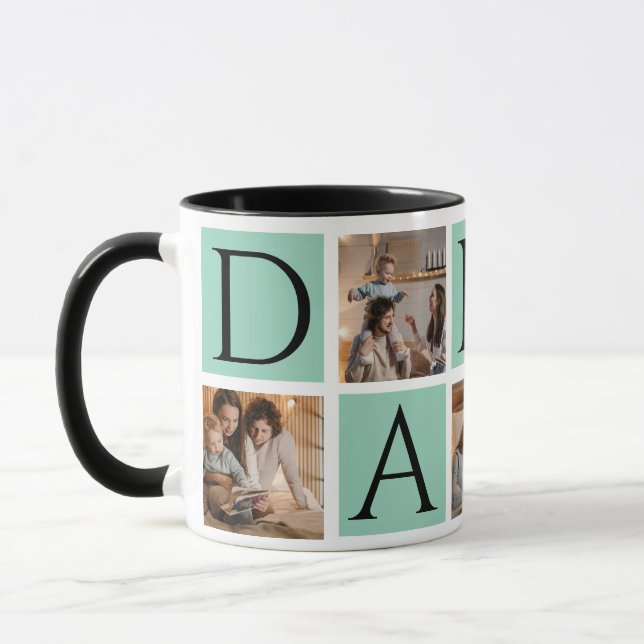 Photo Collage Mug – 5Photos | Perfect Father's Day (Left)