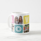 Photo Collage Multicolor Coffee Mug (Front Left)