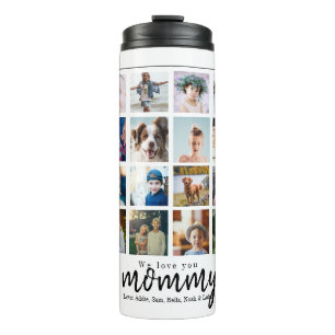 Photo collage mummy gift mothersday thermal tumbler