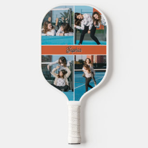 Photo Collage Name Pickleball Memories Paddle