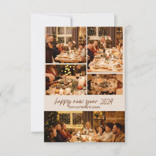 photo collage new year party card