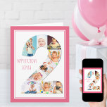 Photo Collage Number 2 Girl's 2nd Birthday Card<br><div class="desc">Unique and personalised 2nd birthday photo card for a little girl. The photo template is set up for you to add your favourite pictures to this number 2 photo collage plus an extra special photo inside. You can also add her name to the front and customise the birthday greeting inside....</div>