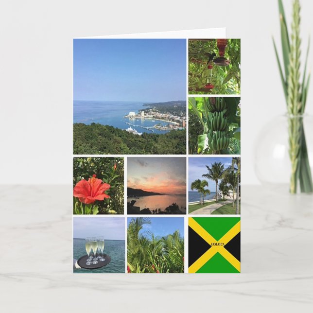 Photo Collage of Jamaica Card (Front)