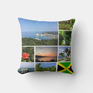 Photo Collage of Jamaica Cushion