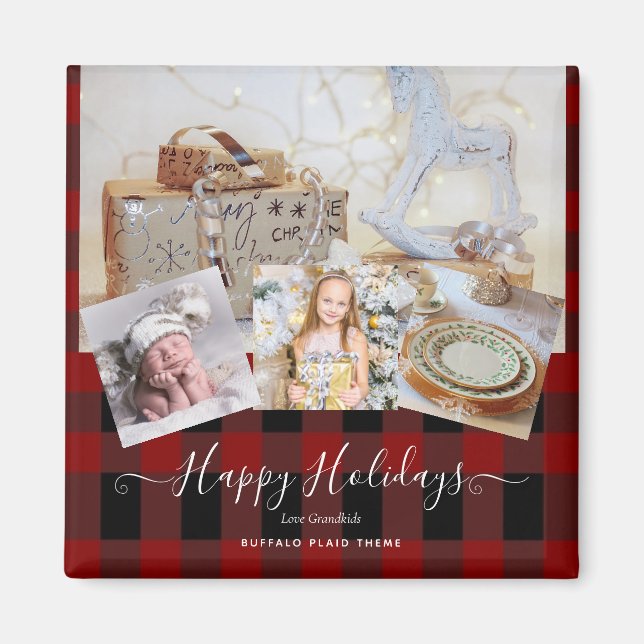 Photo Collage of the Grandkids Gifts For Grandma Magnet (Front)