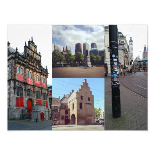 Photo collage of The Hague 1 Print