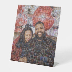 Photo Collage Pedestal Sign