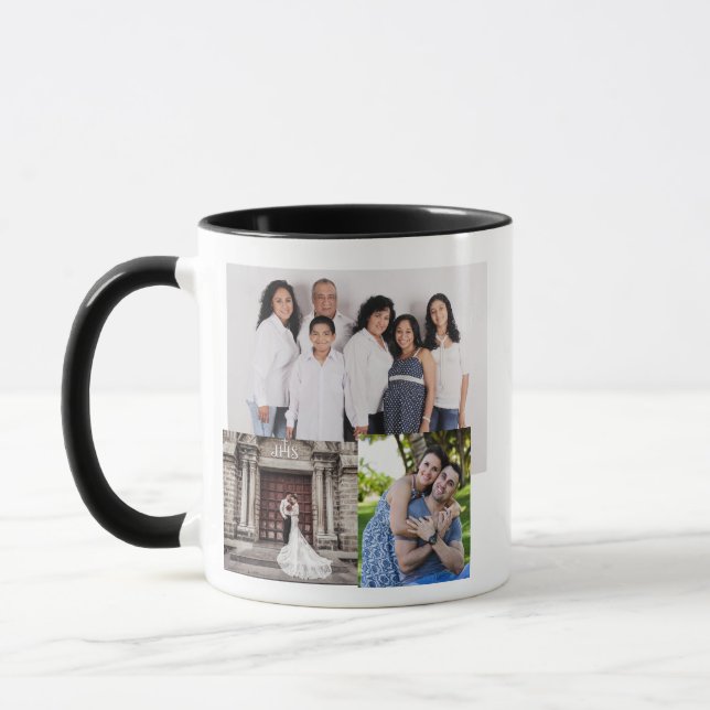 PHOTO COLLAGE PERSONAALIZED COFFEE MUG (Left)